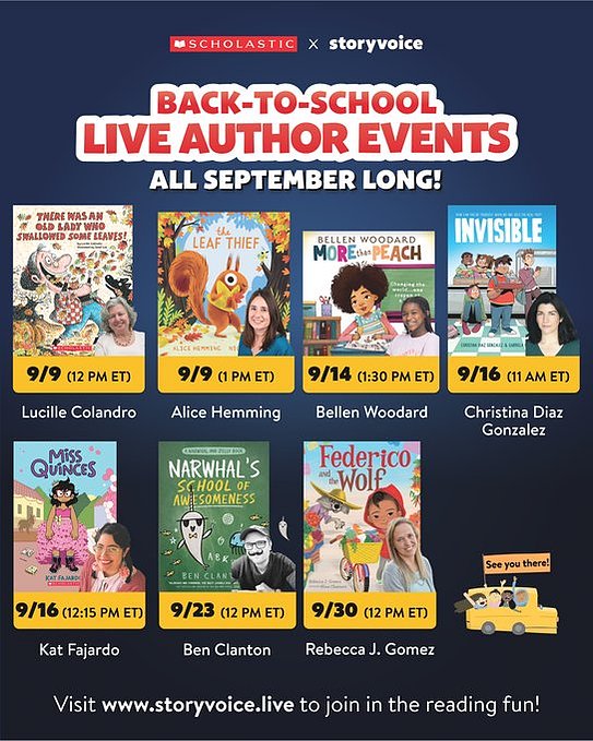 Back-to-School Live Author Event&nbsp;9/16